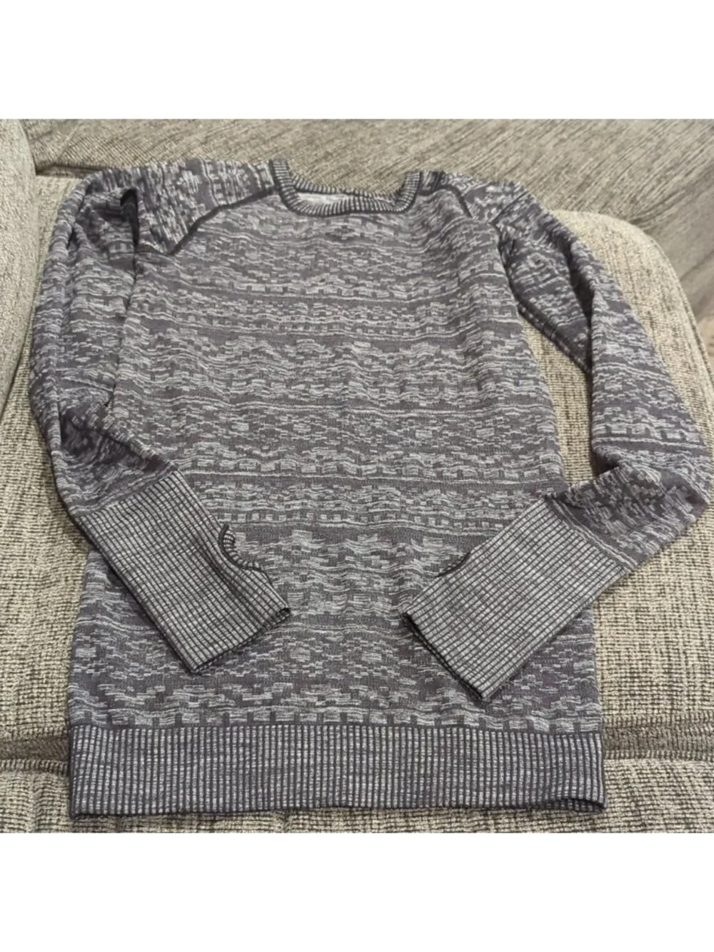 Lululemon Rest less Pullover Heathered Black